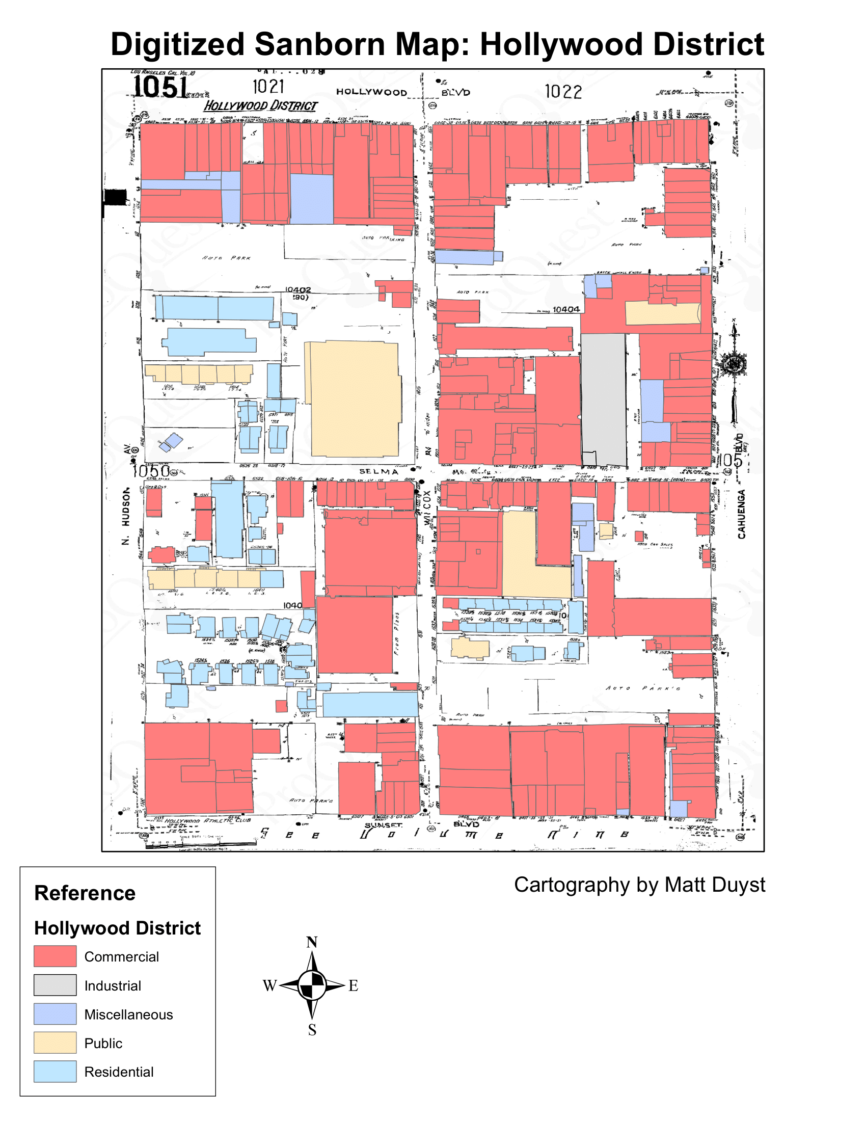 Revitilization of a Sanborn Map: Digitizing Hollywood District